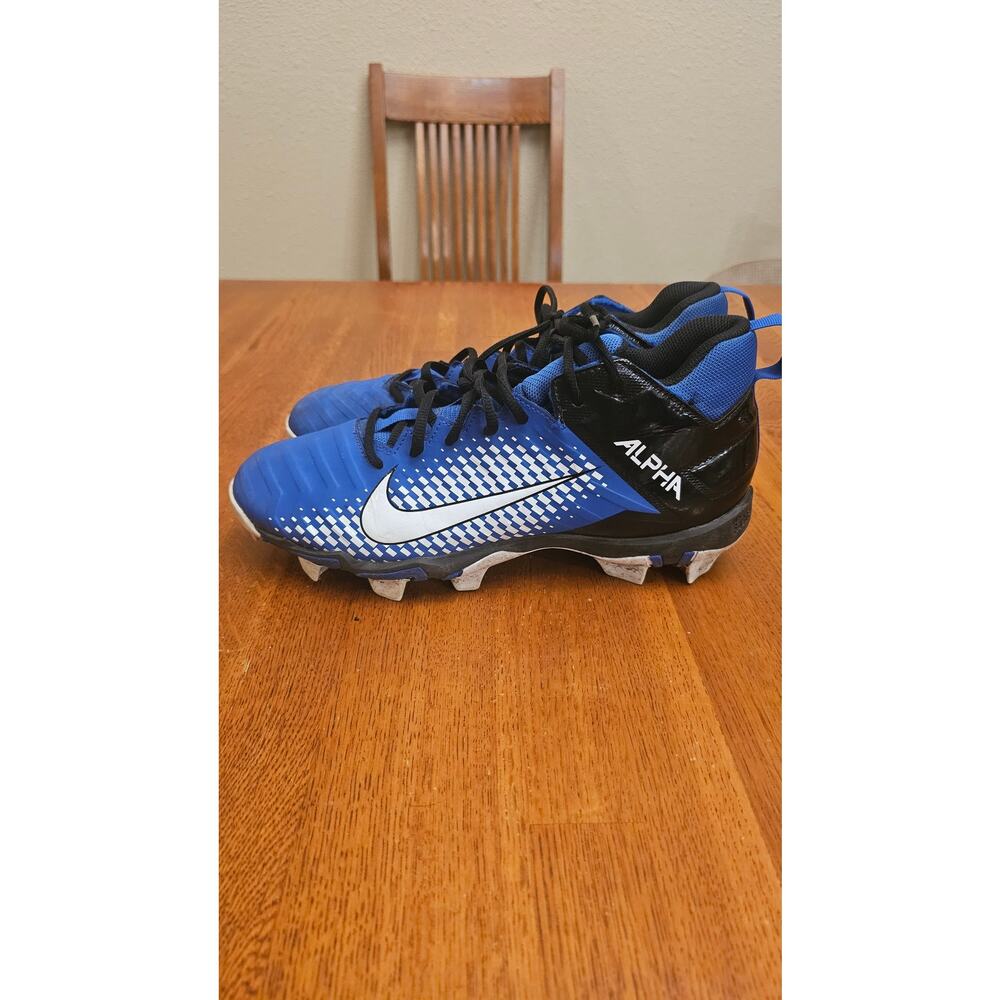Nike Alpha Menace 2 Shark Football Cleats Blue AQ7653-402 Mens Sz‎ 9 - Picture 5 of 6
